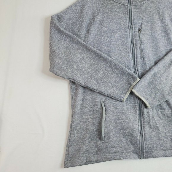 GEORGE Women's Gray Long Sleeve Pockets Full Zip Sweatshirt Size L - Picture 14 of 17